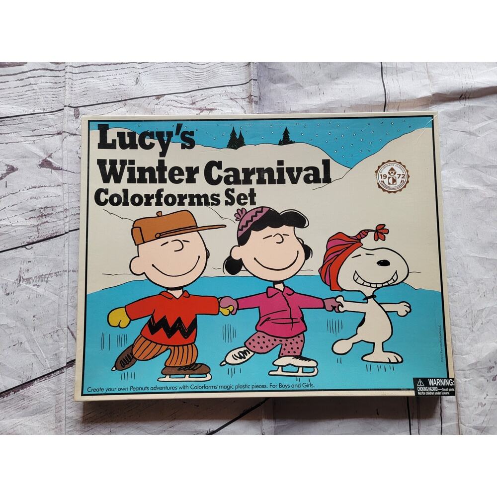 Lucy's winter carnival colorforms set 2017 reproduction of 1972 original